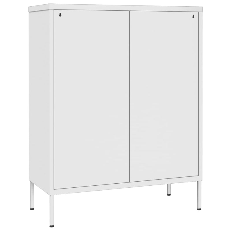 vidaXL fehér acél fiókos szekrény 80 x 35 x 101,5 cm