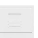 vidaXL fehér acél fiókos szekrény 80 x 35 x 101,5 cm