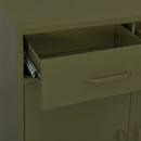 vidaXL olívazöld acél tárolószekrény 80 x 35 x 101,5 cm