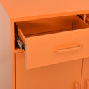 vidaXL narancssárga acél tárolószekrény 80 x 35 x 101,5 cm