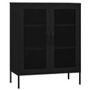 vidaXL fekete acél tárolószekrény 80 x 35 x 101,5 cm