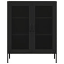 vidaXL fekete acél tárolószekrény 80 x 35 x 101,5 cm