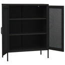 vidaXL fekete acél tárolószekrény 80 x 35 x 101,5 cm
