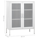 vidaXL fehér acél tárolószekrény 80 x 35 x 101,5 cm
