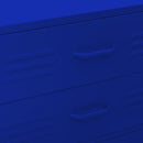 vidaXL tengerészkék acél fiókos szekrény 80 x 35 x 101,5 cm