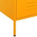 vidaXL mustársárga acél fiókos szekrény 80 x 35 x 101,5 cm