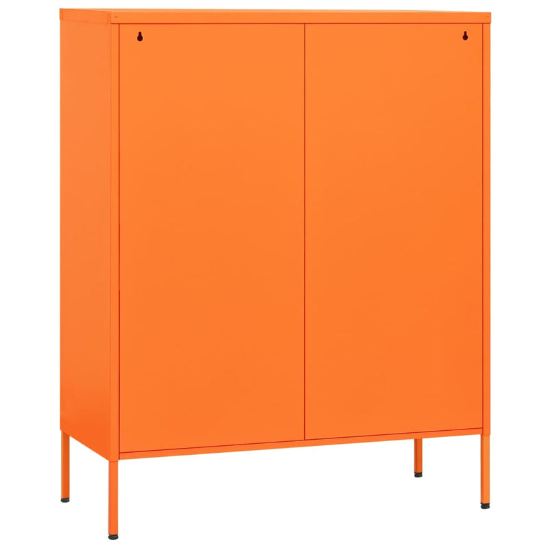 vidaXL narancssárga acél fiókos szekrény 80 x 35 x 101,5 cm