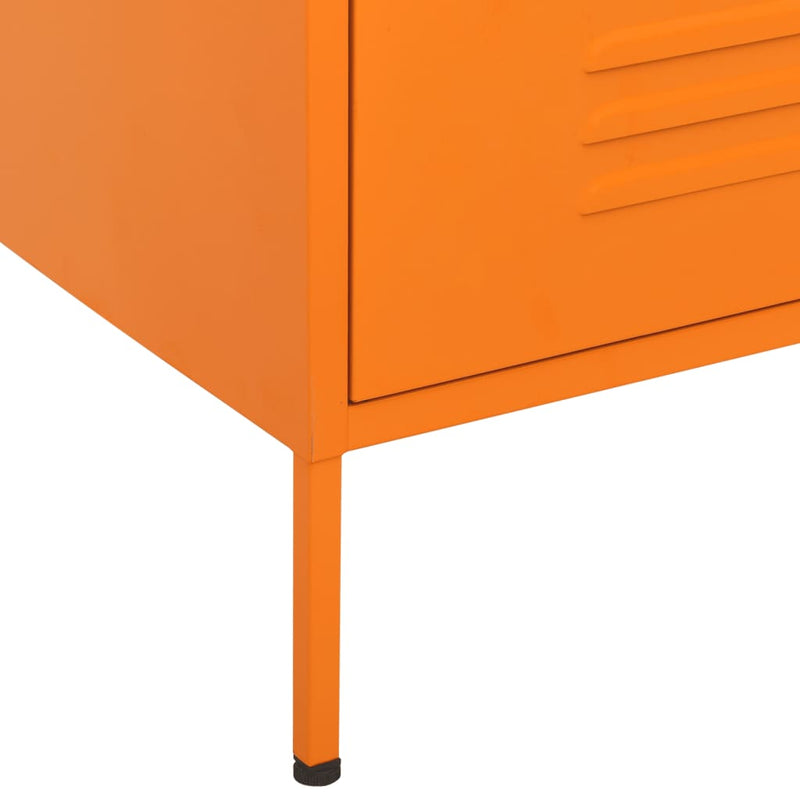 vidaXL narancssárga acél fiókos szekrény 80 x 35 x 101,5 cm