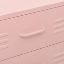 vidaXL rózsaszín acél fiókos szekrény 80 x 35 x 101,5 cm