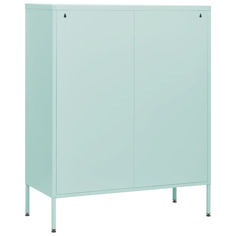 vidaXL mentazöld acél fiókos szekrény 80 x 35 x 101,5 cm