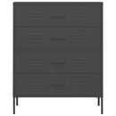 vidaXL antracitszürke acél fiókos szekrény 80 x 35 x 101,5 cm