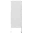 vidaXL fehér acél fiókos szekrény 80 x 35 x 101,5 cm