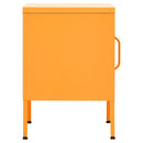 vidaXL mustársárga acél éjjeliszekrény 35 x 35 x 51 cm