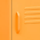 vidaXL mustársárga acél éjjeliszekrény 35 x 35 x 51 cm