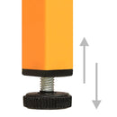 vidaXL mustársárga acél éjjeliszekrény 35 x 35 x 51 cm