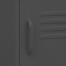 vidaXL antracitszürke acél éjjeliszekrény 35 x 35 x 51 cm