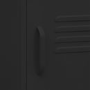 vidaXL fekete acél éjjeliszekrény 35 x 35 x 51 cm