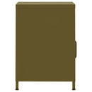 vidaXL olivazöld acél éjjeliszekrény 35 x 35 x 51 cm