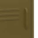 vidaXL olivazöld acél éjjeliszekrény 35 x 35 x 51 cm