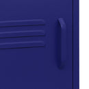 vidaXL tengerészkék acél éjjeliszekrény 35 x 35 x 51 cm