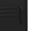 vidaXL fekete acél éjjeliszekrény 35 x 35 x 51 cm