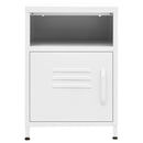vidaXL fehér acél éjjeliszekrény 35 x 35 x 51 cm