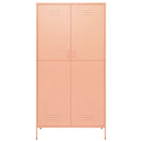 vidaXL rózsaszín acél ruhásszekrény 90 x 50 x 180 cm