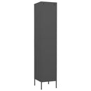 vidaXL atracitszürke acél zárható szekrény 35 x 46 x 180 cm