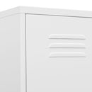 vidaXL fehér acél zárható szekrény 35 x 46 x 180 cm