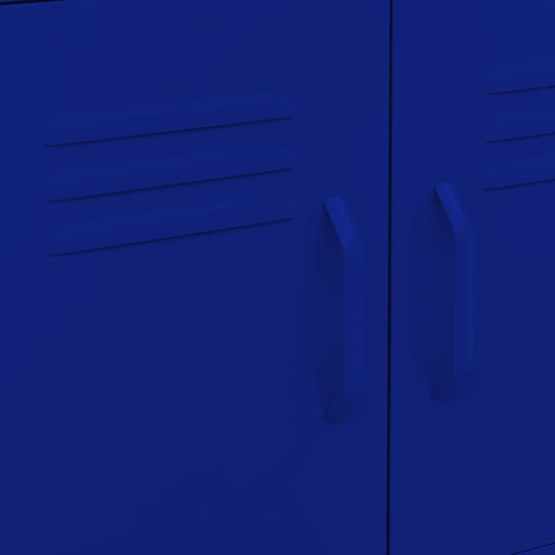 vidaXL tengerészkék acél tárolószekrény 60 x 35 x 56 cm