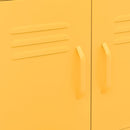 vidaXL mustársárga acél tárolószekrény 60 x 35 x 56 cm