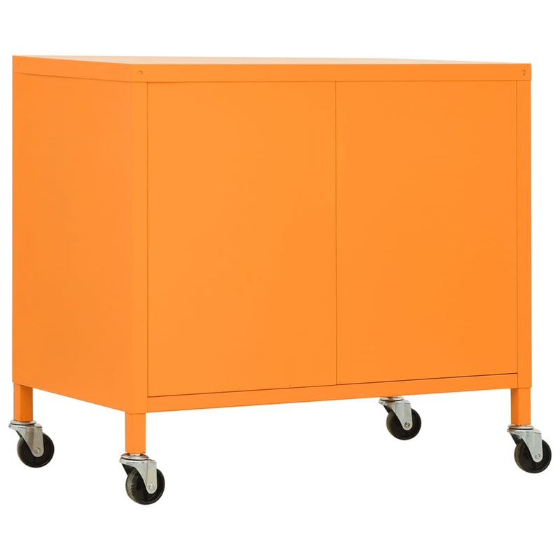 vidaXL narancssárga acél tárolószekrény 60 x 35 x 56 cm