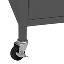 vidaXL antracitszürke acél tárolószekrény 60 x 35 x 56 cm