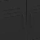 vidaXL fekete acél tárolószekrény 60 x 35 x 56 cm