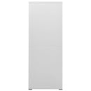 vidaXL világosszürke acél irattartó szekrény 46 x 62 x 164 cm