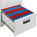 vidaXL világosszürke acél irattartó szekrény 46 x 62 x 164 cm