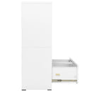 vidaXL fehér acél irattartó szekrény 90 x 46 x 134 cm