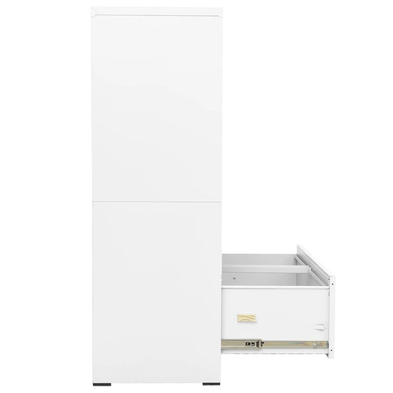 vidaXL fehér acél irattartó szekrény 90 x 46 x 134 cm