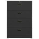 vidaXL antracitszürke acél irattartó szekrény 90 x 46 x 134 cm