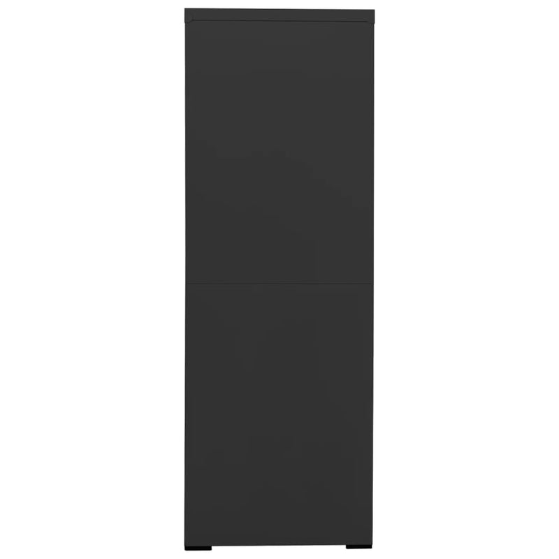 vidaXL antracitszürke acél irattartó szekrény 90 x 46 x 134 cm