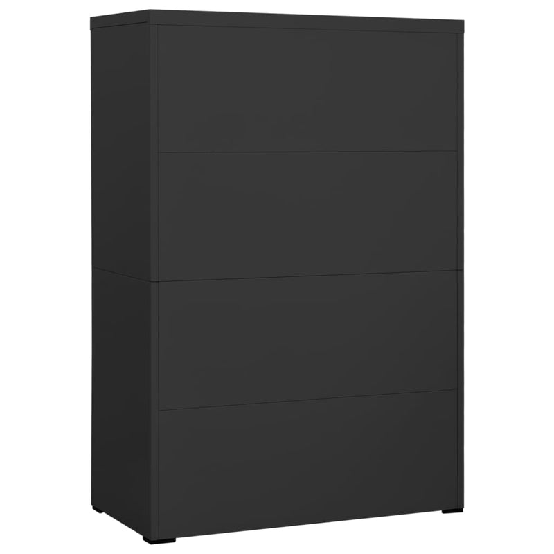 vidaXL antracitszürke acél irattartó szekrény 90 x 46 x 134 cm