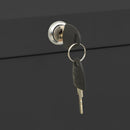 vidaXL antracitszürke acél irattartó szekrény 90 x 46 x 164 cm