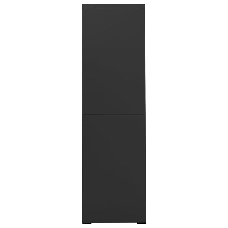 vidaXL antracitszürke acél irattartó szekrény 90 x 46 x 164 cm