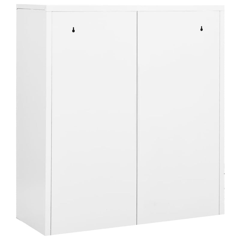 vidaXL fehér acél irodai szekrény 90 x 40 x 102 cm