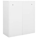 vidaXL fehér acél irodai szekrény 90 x 40 x 102 cm