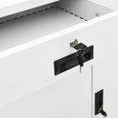 vidaXL fehér acél irodai szekrény 90 x 40 x 102 cm