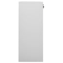 vidaXL világosszürke acél irodai szekrény 90 x 40 x 102 cm
