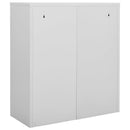 vidaXL világosszürke acél irodai szekrény 90 x 40 x 102 cm