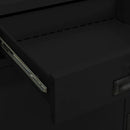 vidaXL fekete acél irodai szekrény 90 x 40 x 102 cm