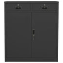vidaXL antracitszürke acél irodai szekrény 90 x 40 x 102 cm